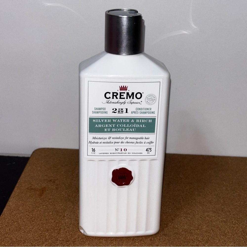 Cremo Silver Water and Birch 2 in 1 Shampoo Conditioner